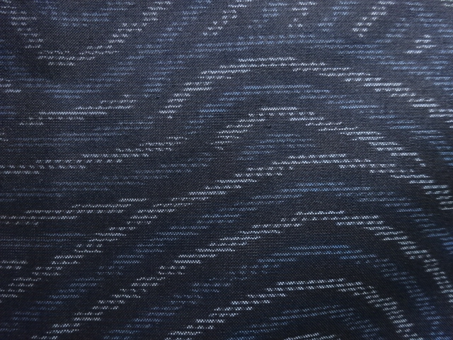 JAPANESE KIMONO / ANTIQUE KIMONO / SILK / DORO OSHIMA TSUMUGI / WOVEN WAVE